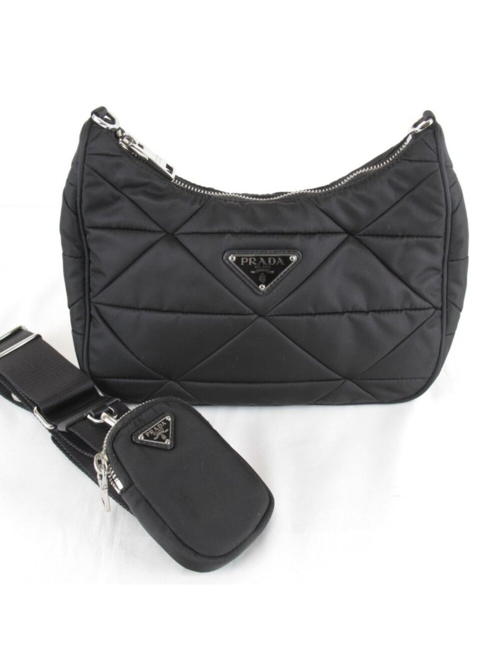Prada Usedprada Padette Shoulder Bag Nylon